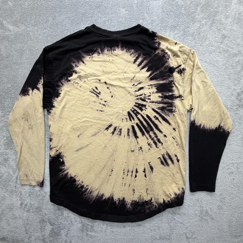 RAWGEAR Shirt Mens L Beige Tie Dye Graphic Long Sleeve Crewneck Cotton - Picture 6 of 6